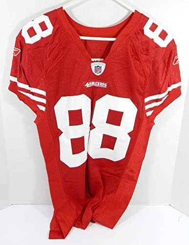 2009 San Francisco 49ers Isaac Bruce 88 Jogo emitido Red Jersey 42 DP28812 - Jerseys de jogo NFL não assinado