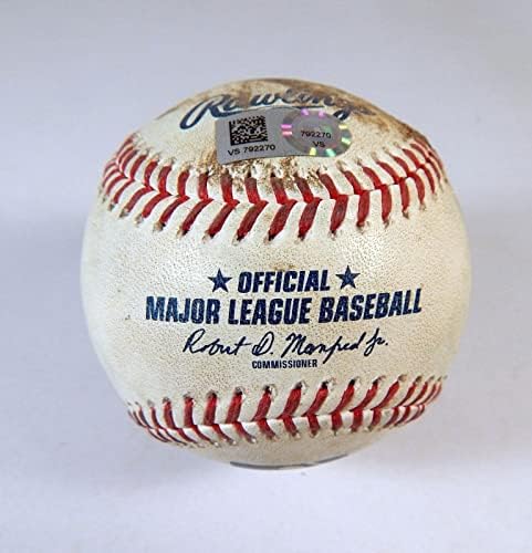 2022 Milwaukee Brewers Marlins Game usou Baseball Brandon Woodruff Aguilar 6 - Baseballs de jogo usado