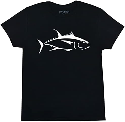 Blue Rush projeta camiseta de atum albacora masculina