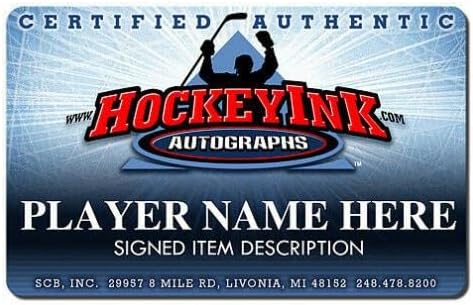 Adam Foote autografou 1995-96 Stanley Cup Champions Puck - Colorado Avalanche - Pucks de NHL autografados
