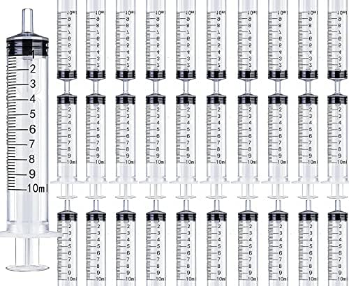30 Pacote de 10cc seringa sem agulha 10ml seringa grande seringa plástica para laboratórios científicos medir, regar, reabastecer,