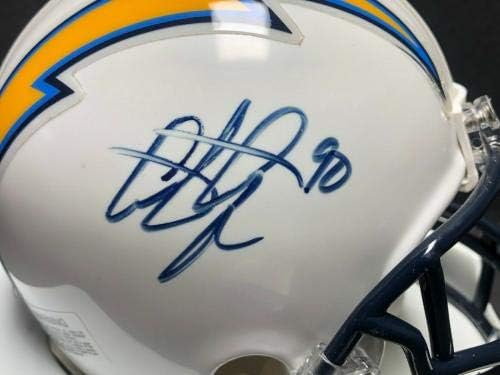 Antwan Applewhite assinou San Diego Chargers Mini -Helmet PSA J07474 - Mini capacetes autografados da NFL