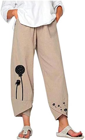 Honprad Petite Bootcut Yoga Pants for Women Flare calça elástica Flores Cantura elástica calças de perna larga