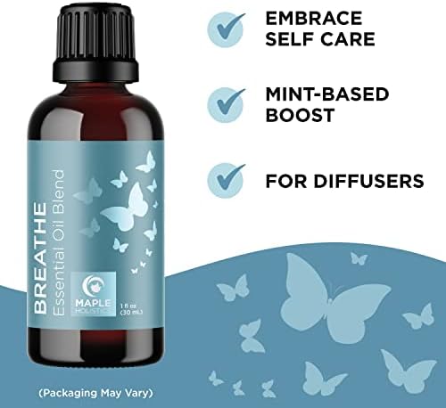 Respire e proteja o conjunto de óleos essenciais - purificando misturas de óleo essencial para aromaterapia e banhos de difusores