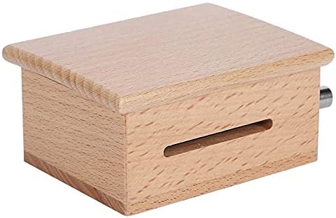 YFQHDD Caixa de madeira de madeira com manivela de mão