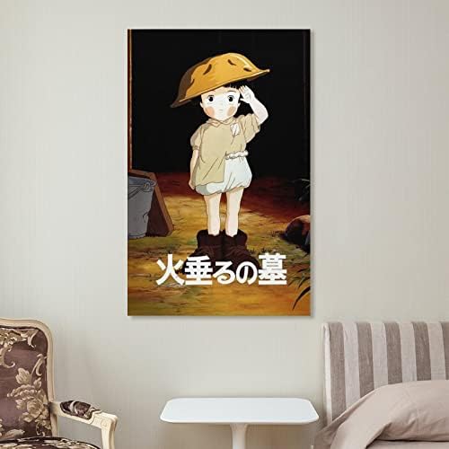 Cartazes de anime Posters de filmes Grave of the Fireflies 1988 Poster Pripas de arte de parede para decoração Decoração