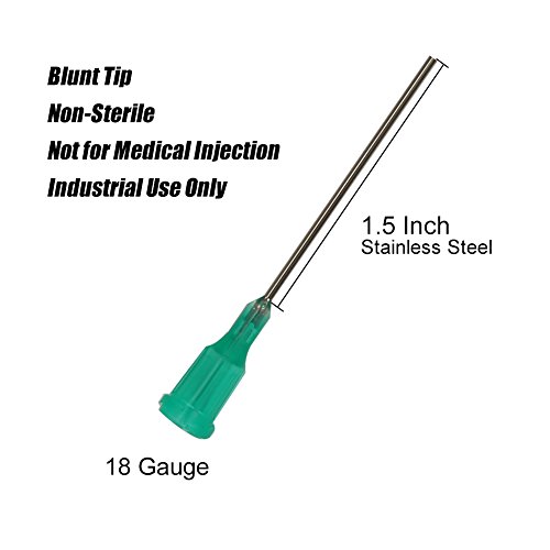 Seringas Shintop 60ml com agulhas de ponta contundente 18Ga 1,5 '' para aplicador de líquidos eletrônicos, óleo ou cola