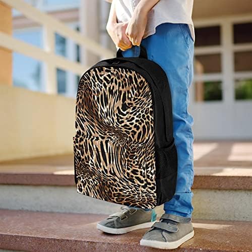 Animals Leopard Travel Backpack Aesthetic College Bookbag Classical Daypacks Bolsa de trabalho de ombro para homens Mulheres da escola