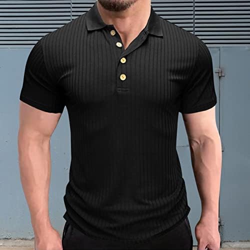Summer Men Shirt Shirt Men's Casual Stripe Solid Top Camise