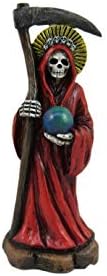 World of Wonders Gifts - Holy Death - Santa Muerte Coleciona Miniature Fracurine Set de 5 estátuas e estatuetas para decorações domésticas