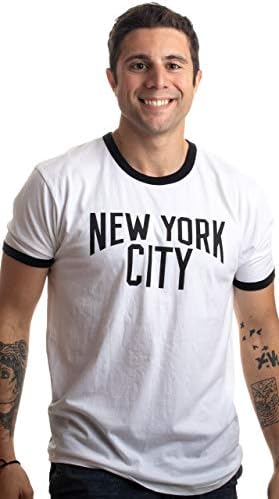 Cidade de Nova York | T-shirt icônica de Nova York Lennon Ringer Vintage Retro