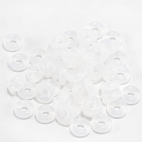 Cionyce 60pcs O-anéis de silicone pequenos anéis de vedação OD 4,5 mm ID 1,5 mm para filtros, máquinas, decoração
