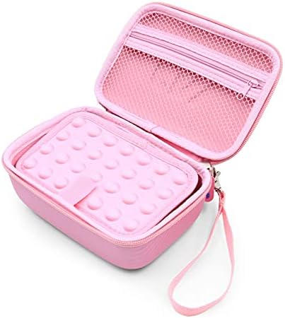 Bolsa de caixa de viagem rosa Casematix compatível com inalador de asma, máscaras, espaçador - apenas caso