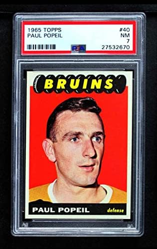 1965 Topps 40 Paul Popiel Boston Bruins PSA PSA 7.00 Bruins