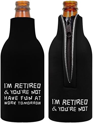 Presentes engraçados de aposentadoria Estou aposentado e você não se divertirá no trabalho amanhã Supplies de festa feliz presentes de aposentadoria 2 paco