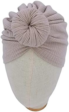 Chapéu de turbante forrado de cetim sedoso para bebês infantil garotas meninos bonnet gorro de algodão recém -nascido