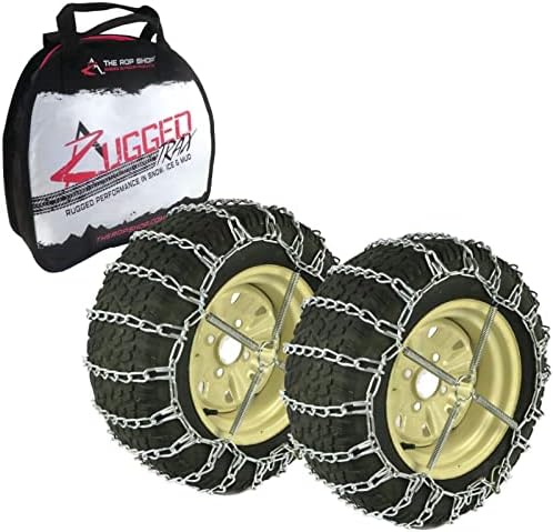 A ROP SHOP | Par de 2 cadeias de pneus de ligação para Can-Am 18x8.5x8 dianteiro e 26x12x12 pneus traseiros ATV