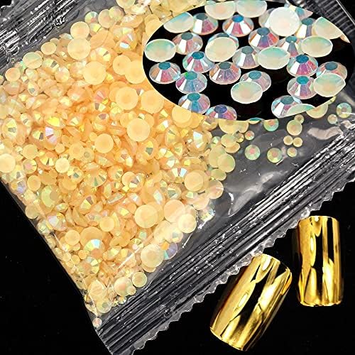 Gemas de unha 1000pcs de 4 mm Rhinestones cola redonda de backback em apliques de pedras não -hotfix para artesanato de unhas diy -