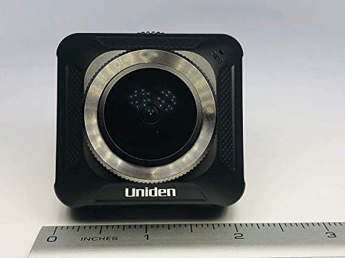 UNIDEN DC720 Lente de câmera dupla Virtual 720 ° Recorder de vídeo automotivo de painel, G-sensor com detecção de colisão e modo de estacionamento começa automaticamente a gravar