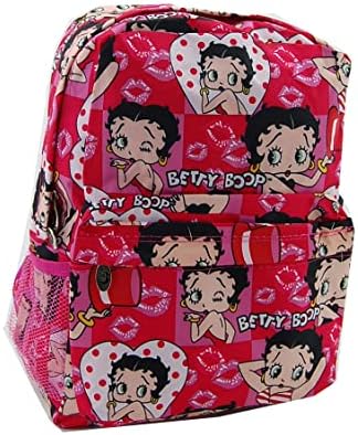 Betty Boop Microfiber Backpack grande com 16 polegadas de altura