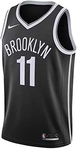 Nike Kyrie Irving Brooklyn Nets NBA Garotos Juventude 8-20 Black Icon Edition Swingman Jersey