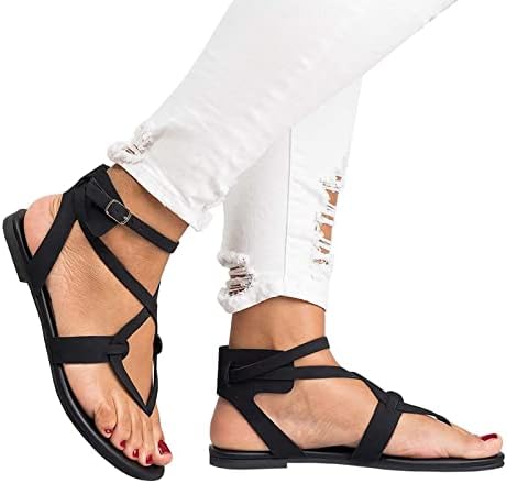 Sandálias de estilo britânico feminino Fashion Strap Flats Sapatos tornozelos Ladies 2023 Recém