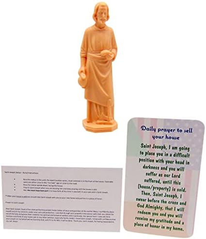 Westmon trabalha Saint Joseph estátua para vender casas Irish Edition com cartão de instrução e oração da casa
