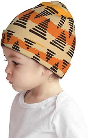 Triba Etnic Geométrico Padrão Criando Girada para Meninos Meninas Babias Gorros Knit Chapéus de Inverno