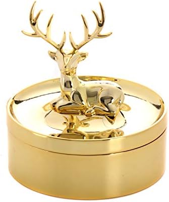 Lasody Deer Jewelry Box, renome do anel para jóias, Rose Gold, Caixa de presente Box Box para meninas presentes do Dia das