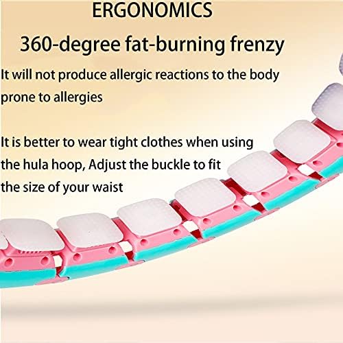 O arco de hula inteligente de queima de gordura em 360 graus é pequeno, destacável e fácil de transportar. Você pode