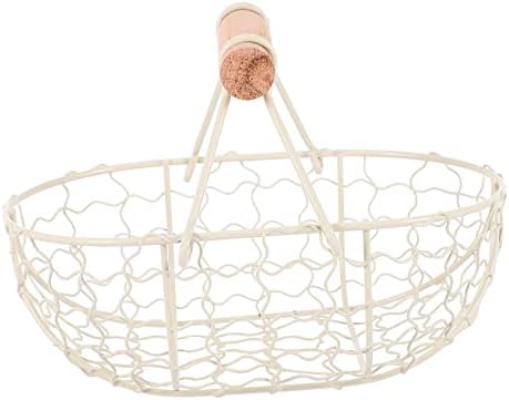 Solustre Witht Iron Storage Basket pode organizar para recipientes de vegetais de geladeira para refrigerador recipiente vegetal o ovo de cesta de cesta de frutas organizador de fruto tigela de frutas rack de legumes