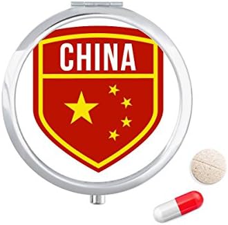 Feito na China Shield National Flag Pill Caso Pocket Medicine Storage Box Recainhor
