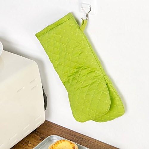 Luvas de forno elongollin mits de forno resistente ao calor com porta -forras de algodão Pote para cozinha Luvas de queimador