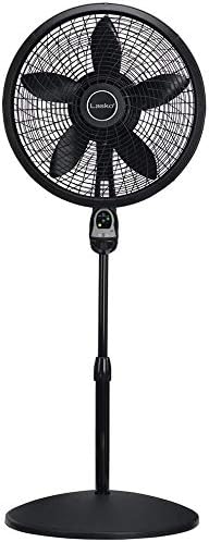 Lasko 18 pol. Ciclone Pedestal Fan com controle remoto, preto