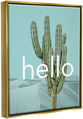 Stuell Industries Bold Hello Cactus Saudando Dunes do Deserto Azul, Design por J. Weiss