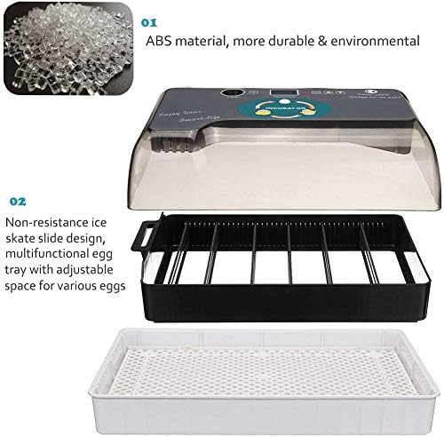 ALREMO 103234536 Incubadora de ovo Automático incubatória de aves de aves 12 Controle de temperatura do ovo para galinhas
