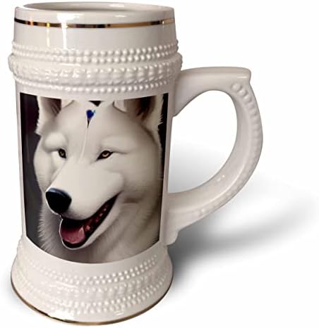 3drose legal engraçado fofo samoied husky puppy cachorro art - 22oz gor caneca