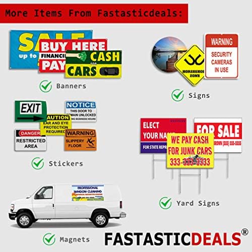 FastasticDeals Blank Blan Plain Highway Shield Flag Novelty Highway Shield Metal Sign