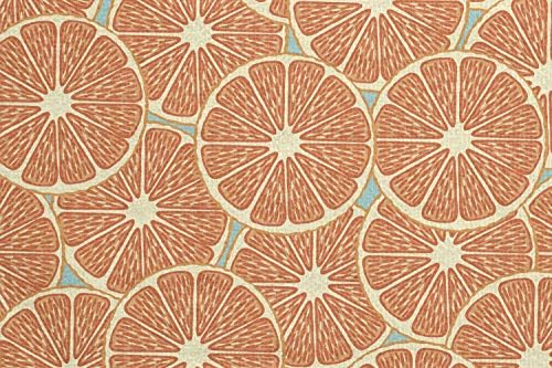 Toalha de tapete de ioga de frutas de Ambesonne, padrão de verão fresco com fatias de laranja círculo suculento, suor sem deslizamento
