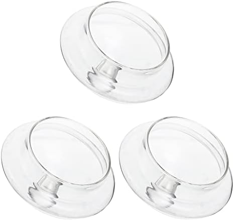 Luxhiny Clear Bule 3pcs tampa de bule de vidro, tampa de tampa de substituição Tampa de bule de chá de chá Capas de chaleira Acessórios