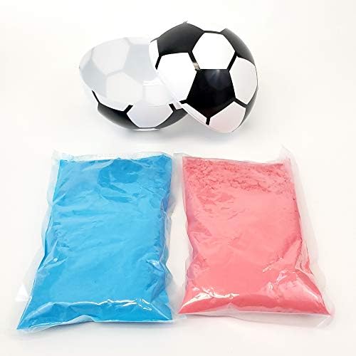 O gênero revela o kit de basquete surpresa, pacotes de pó rosa e azul não tóxicos, casca de basquete e 8 balões, 9 itens no total