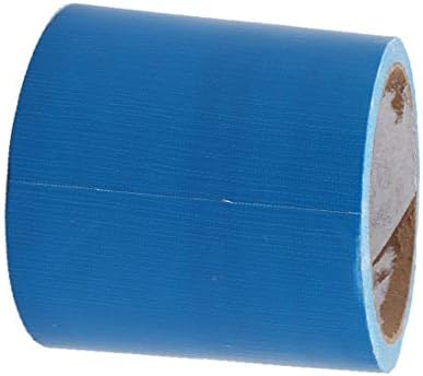 X-Dree Blue Substituta Marcando Fita de Carpete de Carpete de 3,5 polegadas x 11 jardas (Cinta Azul para Alfombras con Marca de Seguridad de Un Solo Lado, 3,5 'x 11 YATASAs