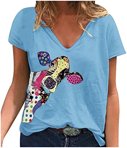 Camisetas engraçadas para mulheres, enormes dimensões em vil de manga curta tampos de manga curta estampada floral plus size t camisetas soltas blusas