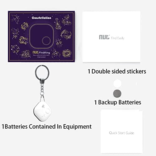 Localizador de itens de rastreador Bluetooth de 5-Pack Bluetooth com cadeia de chaves para carteiras ou mochilas e comprimidos
