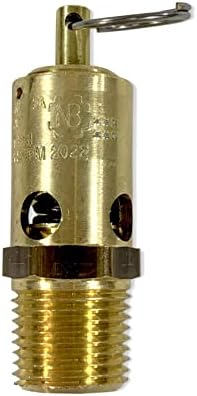 Brass, válvula de alívio de pressão de segurança industrial de 1/2 NPT, feita nos EUA
