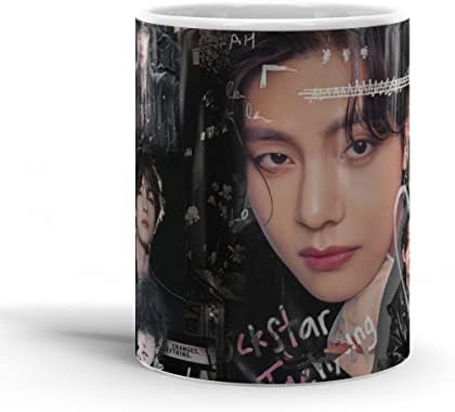 Canecas de café Bangtan Cerâmica Taehyung Anntuário Boys Tea Copes Coreias Viagem Caneca de café 11 Oz Presentes para o amigo