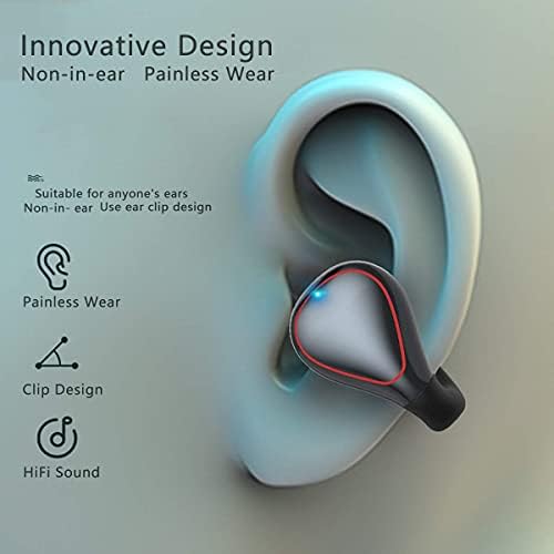 Fones de ouvido de orelha aberta bluetooth ipx5 fones de ouvido de exercícios à prova d'água com fones de ouvido de condução de microfones