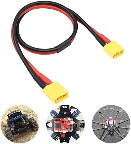 RIIEYOCA XT60 Conector masculino para XT60 com fio de silício de 0,5m 12AWG para rc lipo bateria fpv drone