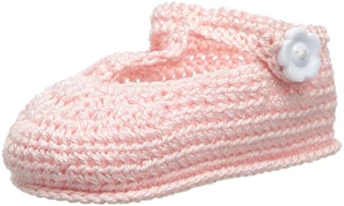 Jefferies Socks Baby-Girls recém-nascido t-shera t-shera Mary Jane Crochet Bootie