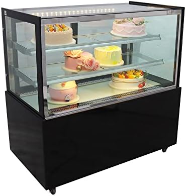 Haywhnknk 1 1,2m piso exibir geladeira refrigerador bolo showcase vidro refrigerado bolo torta showcase panflearia exposição gabinete de caixa